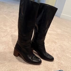 Kate Spade Black Leather Boots